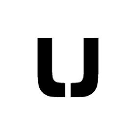 National Marker Company PMC4-U Individual Character Stencil 4" - Letter U image.