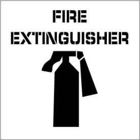 National Marker Company PMS210 Plant Marking Stencil 20x20 - Fire Extinguisher image.