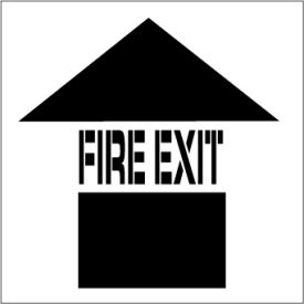National Marker Company PMS228 Plant Marking Stencil 20x20 - Fire Exit image.