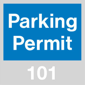 Parking Permit - Blue Windshield 101 - 200