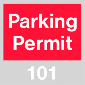 Parking Permit - Red Windshield 101 - 200