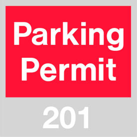 Parking Permit - Red Windshield 201 - 300