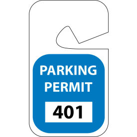 Parking Permit - Blue Rearview 001 - 100