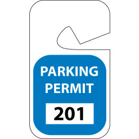 Parking Permit - Blue Rearview 201 - 300