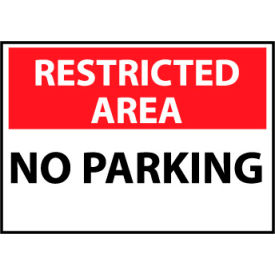 National Marker Company RA20RB Restricted Area Plastic - No Parking image.