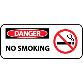 National Marker Company SA106R Pictorial OSHA Sign - Plastic - Danger No Smoking image.