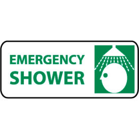 National Marker Company SA116P Pictorial OSHA Sign - Vinyl - Emergency Shower image.