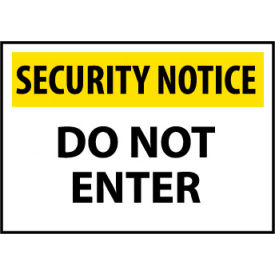 National Marker Company SN30RC Security Notice Plastic - Do Not Enter image.