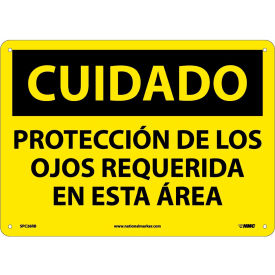 Spanish Plastic Sign - Cuidado Proteccin De Los Ojos Requerida