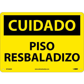 Spanish Aluminum Sign - Cuidado Piso Resbaladizo