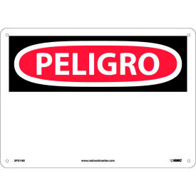 National Marker Company SPD1AB Spanish Aluminum Sign - Peligro Blank image.