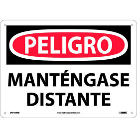 Spanish Plastic Sign - Peligro Mantngase Distante