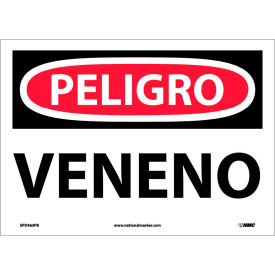 National Marker Company SPD463PB Spanish Vinyl Sign - Peligro Veneno image.