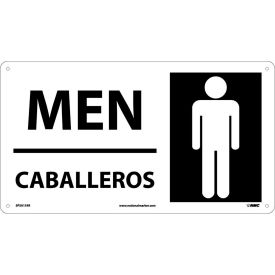 National Marker Company SPSA134R Bilingual Plastic Sign - Men image.