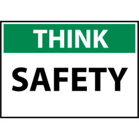 National Marker Company TS134PB Think Osha 10x14 Vinyl - Safety image.