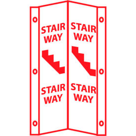 National Marker Company VS46W Fire Visi Sign - Stairway image.