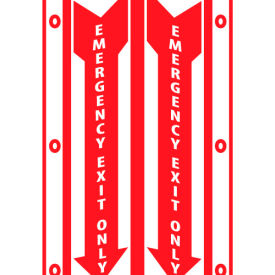 National Marker Company VS50W Facility Visi Sign - Emergency Exit Only image.