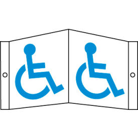 National Marker Company VS8W Facility Visi Sign - Disabled Access Symbol image.