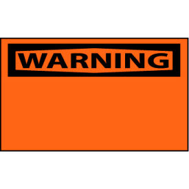 Machine Labels - Warning Blank with Header Only