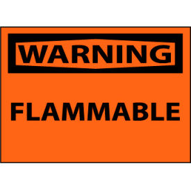 National Marker Company W448AP Machine Labels - Warning Flammable image.
