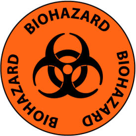 National Marker Company WFS2 Walk On Floor Sign - Biohazard image.