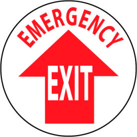 National Marker Company WFS25 Walk On Floor Sign - Emergency Exit image.