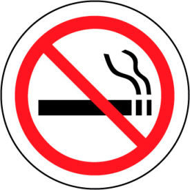 National Marker Company WFS7 Walk On Floor Sign - No Smoking Symbol image.
