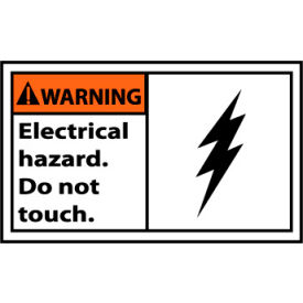 National Marker Company WGA22AP Graphic Machine Labels - Warning Electrical Hazard Do Not Touch image.