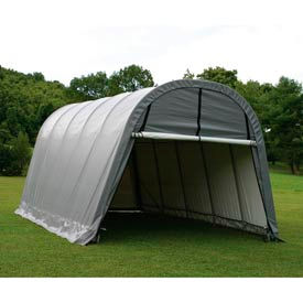 12x20x10 Round Style Shelter - Grey 