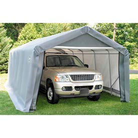 12x24x10 Peak Style Shelter - Grey 