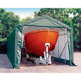 14x36x16 Peak Style Shelter - Green 