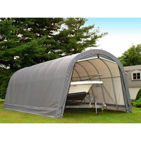 14x28x12 Round Style Shelter - Gray 