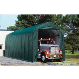 Shelterlogic 95351 ShelterLogic, 95351, Peak Style Shelter 14 x ft. 20 x ft. 12 ft. Green image.