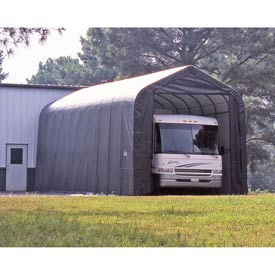 14x44x16 Peak Style Shelter - Gray 