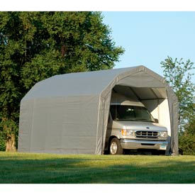 ShelterLogic Barn Style Shelter 12 x 24 x 9 Gray 