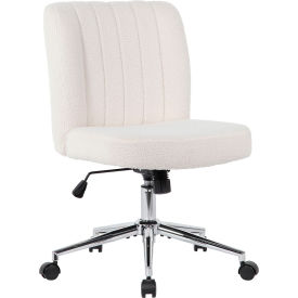 Boss Office Products® Task Chair Mid Back 18-1/2"" - 21-1/2""H Seat Cream