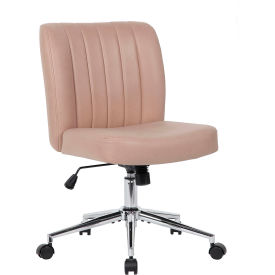 Boss Office Products® Task Chair Mid Back 18-1/2"" - 21-1/2""H Seat Tan