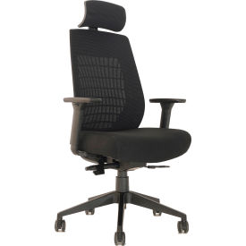 Boss Office Products® Executive Task Chair High Back 18-1/2"" - 21-1/2""H Seat Black
