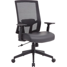 Boss Office Products® Task Chair High Back 19"" - 22""H Antimicrobial Seat Black