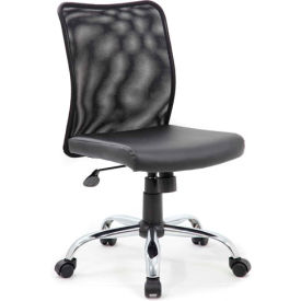 Boss Office Products B6115C-CS Boss Budget Mesh Task Chair - Black image.