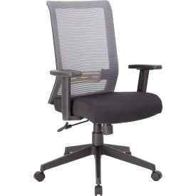 Boss Office Products® Task Chair High Back 18-1/2"" - 21-1/2""H Seat Gray/Black