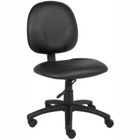 Boss Office Products B9090-CS Boss Task Chair - Vinyl - Mid Back - Black image.