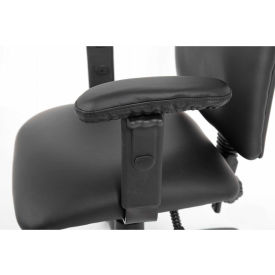 Boss Office Products BJ01 Boss Antimicrobial Armrest Covers - Vinyl - Black - Set of 2 image.