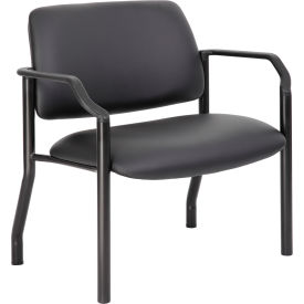 Boss Office Products B9591AM-BK-500 Boss Antimicrobial Guest Chair, 500 Lb. Weight Capacity image.