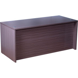 Boss® Executive Desk Shell 71"W x 36"D x 29-1/2"H Driftwood 