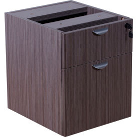 Boss Office Products N108-DW Boss 2 Hanging Pedestal - 3/4 Box/File - Driftwood image.
