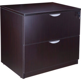 Boss Office Products N112-MOC Boss 2-Drawer Lateral File - 31"W x 22"D - Mocha image.