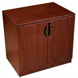 Boss Office Products N113-M Boss Storage Cabinet - Mahogany image.