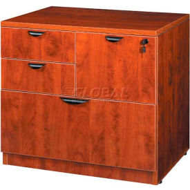 Boss Office Products N114-C Boss Combo Lateral File 31" x 22", Cherry image.