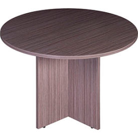Boss Office Products N123-DW 47" Round Conference Table - Driftwood image.